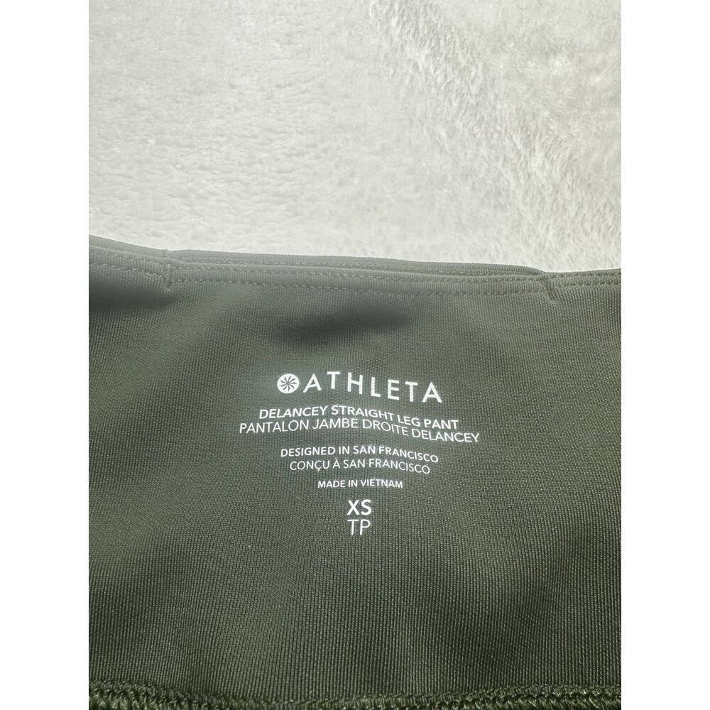 NWT Athleta Delancey Straight Leg Pants Green Size XS - Picture 5 of 8